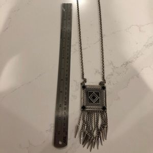 Tribal long statement necklace